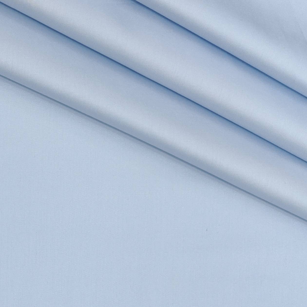 Shirt Fabric Soktas 80s Giza Cotton Plain Colour Baby Blue
